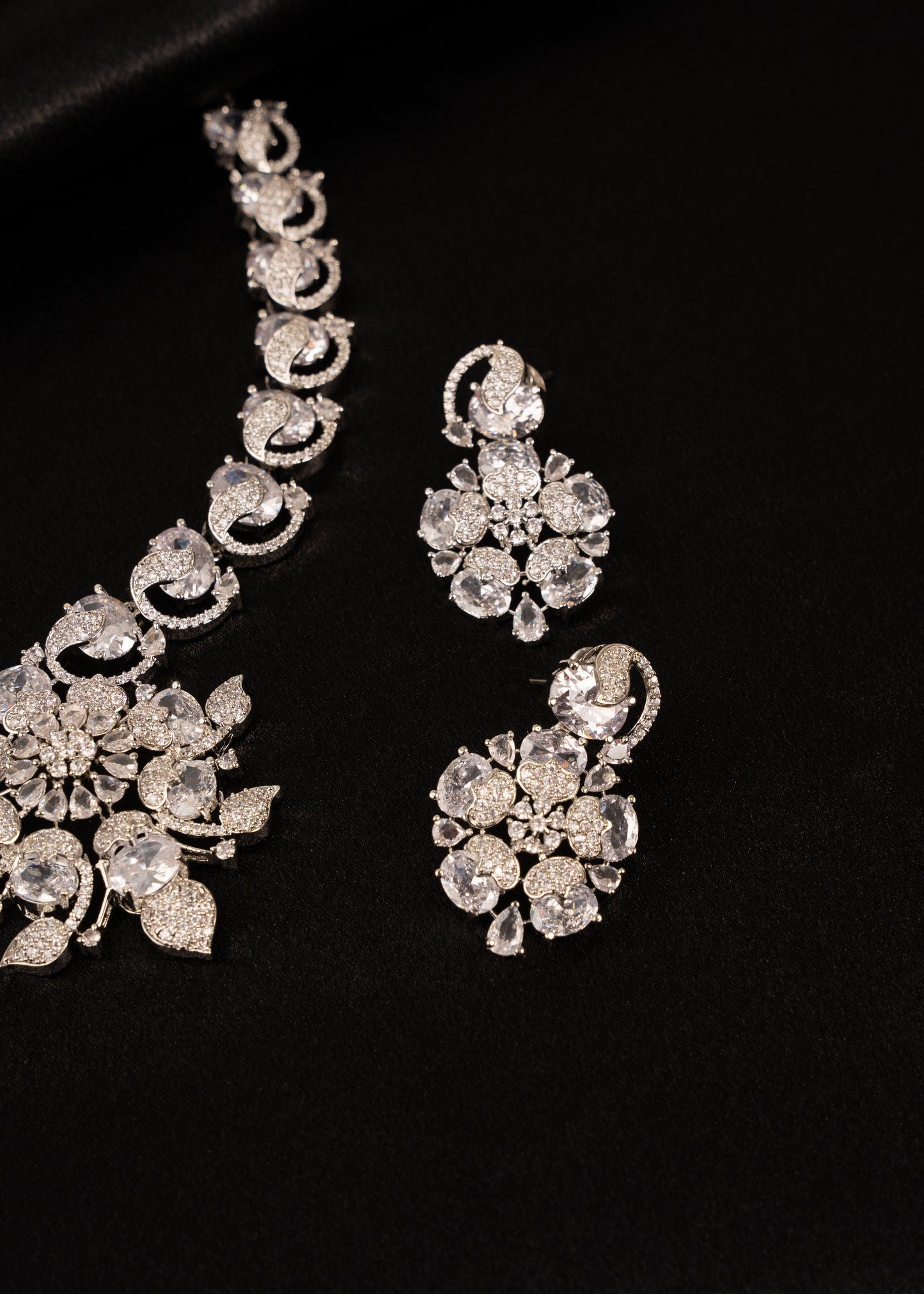 Premium American Diamond Necklace Set