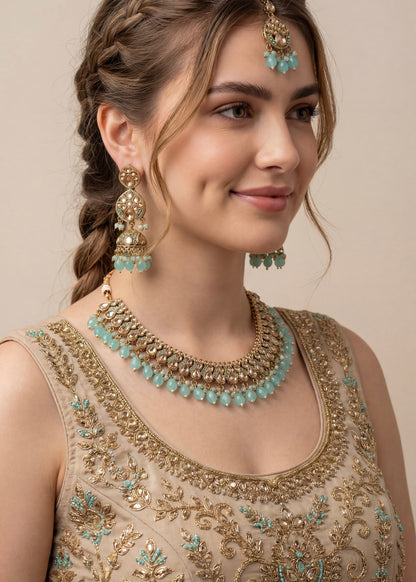 Aqua Mist Royalty Necklace Set