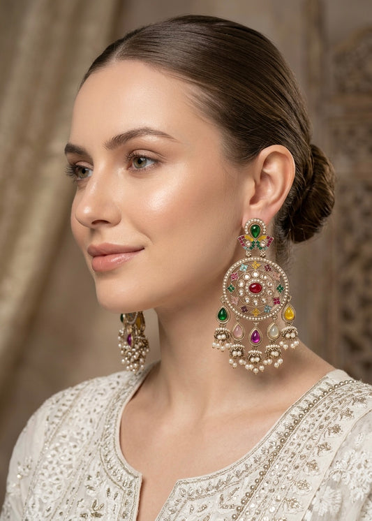 Multi-Colored Heritage Stone Earrings