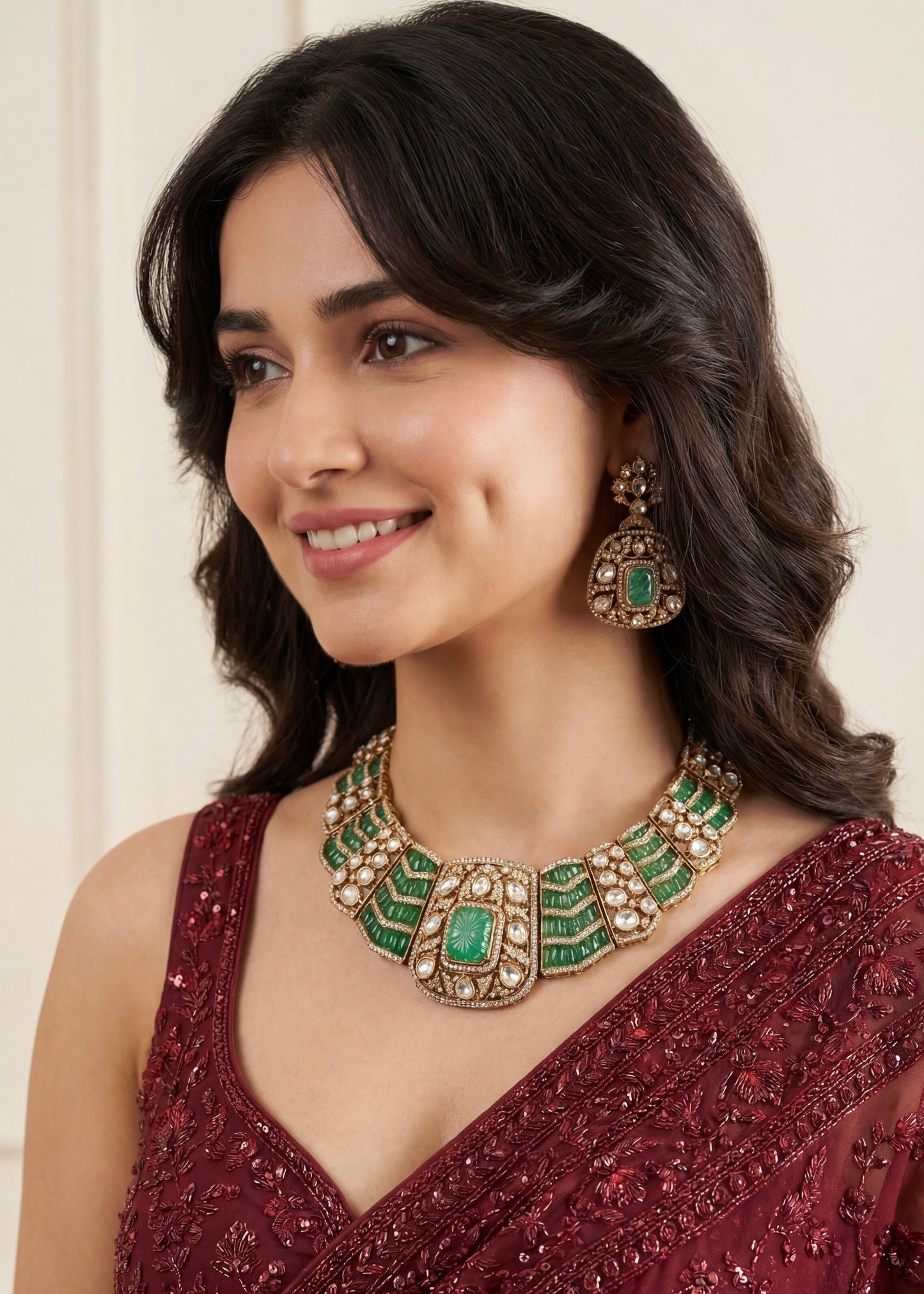 Designer Kundan Necklace Set
