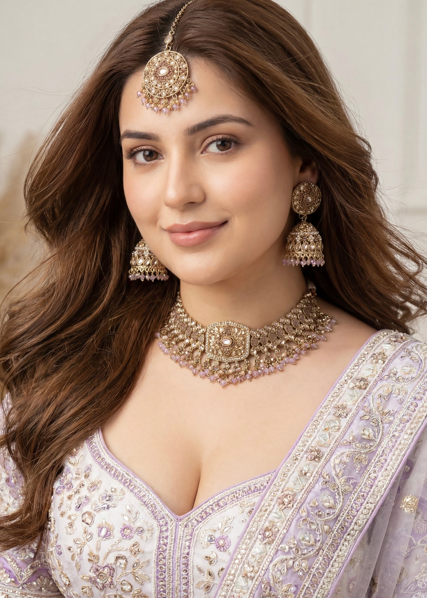 Soft Purple Heritage Choker Set