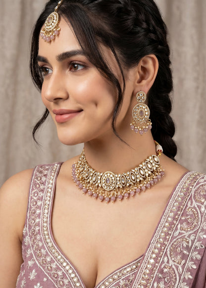 High Quality Antique Kundan Polki Necklace Set