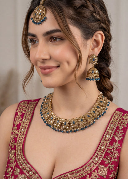 Sapphire Shine Necklace Set