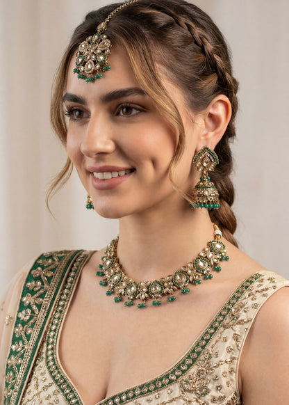 High Quallity Bridal Kundan Polki Nceklace Set