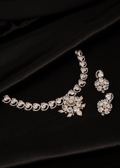 Premium American Diamond Necklace Set