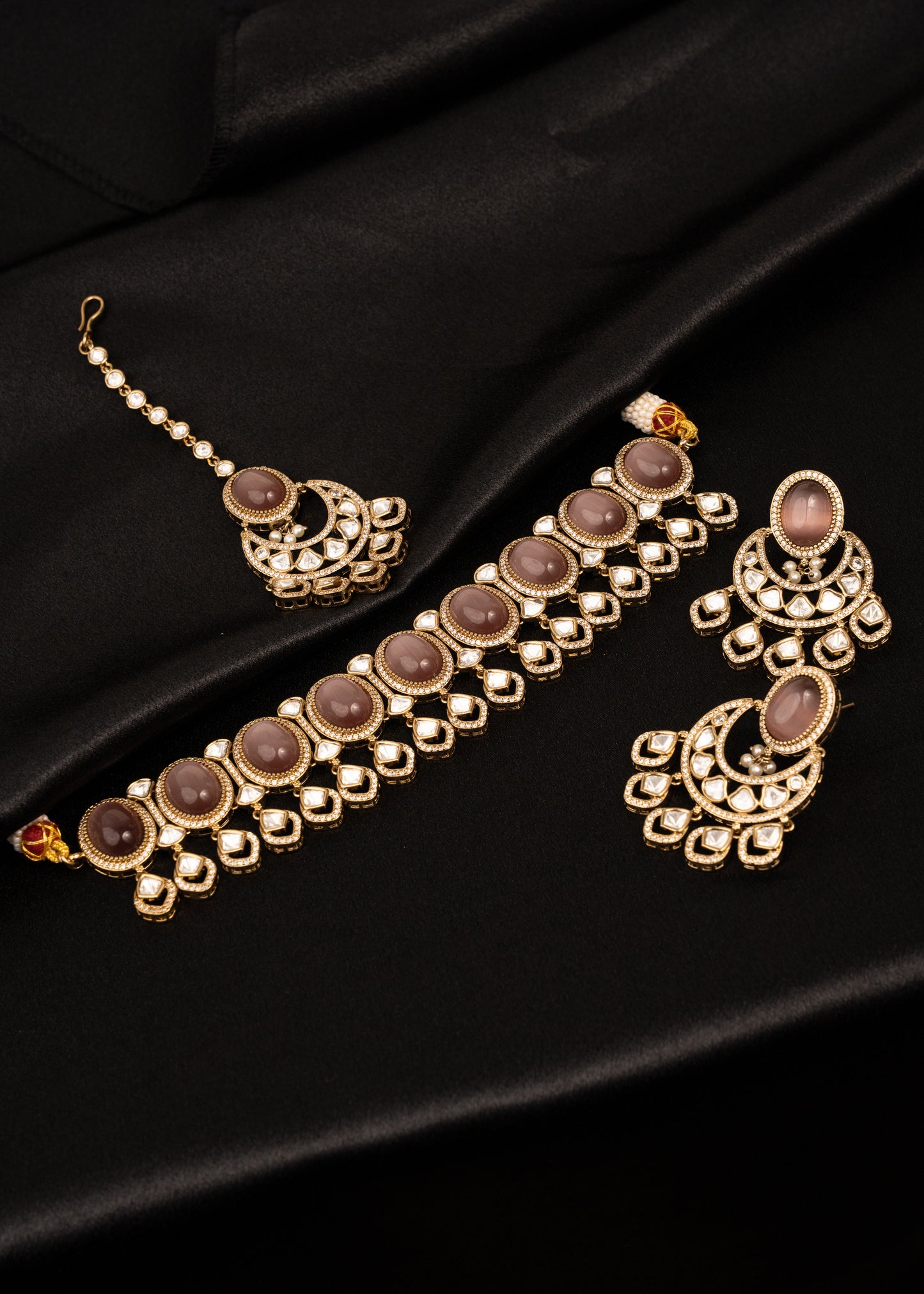 Premium Kundan Choker Necklace Set