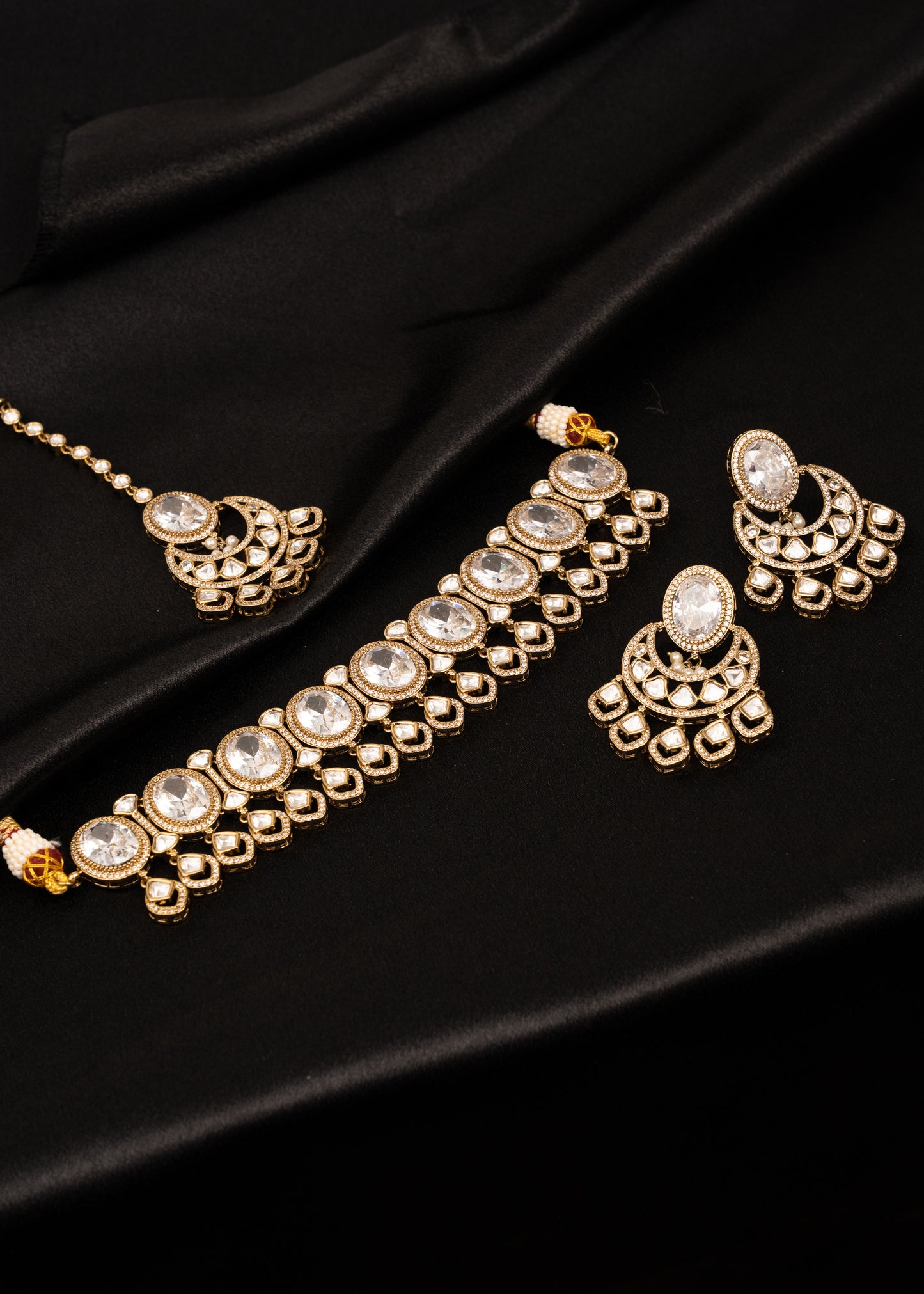 Premium Kundan Choker Necklace Set