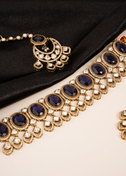 Premium Kundan Choker Necklace Set