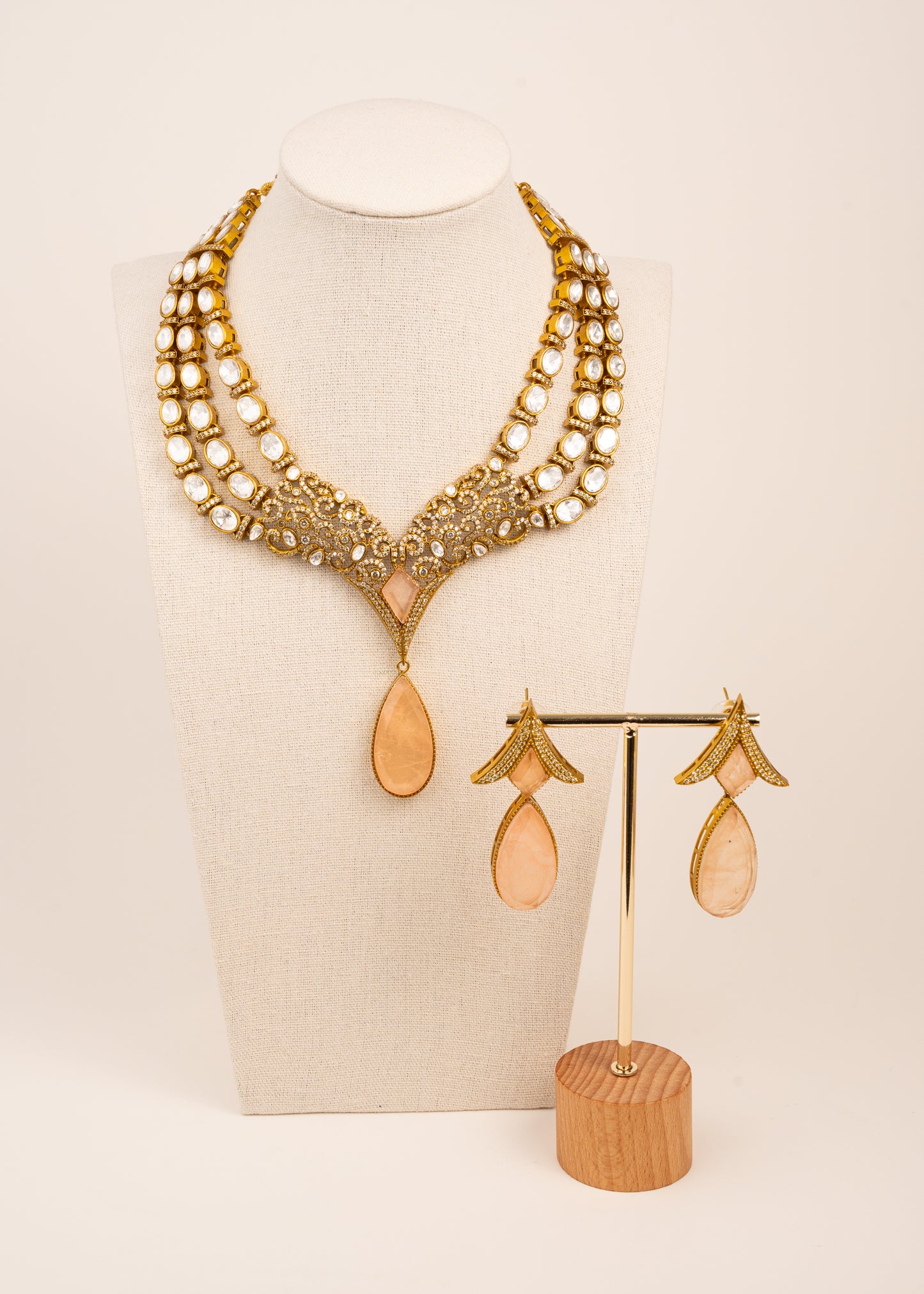 Premium Layered Kundan Necklace Set