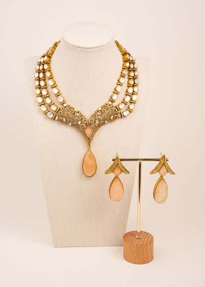 Premium Layered Kundan Necklace Set