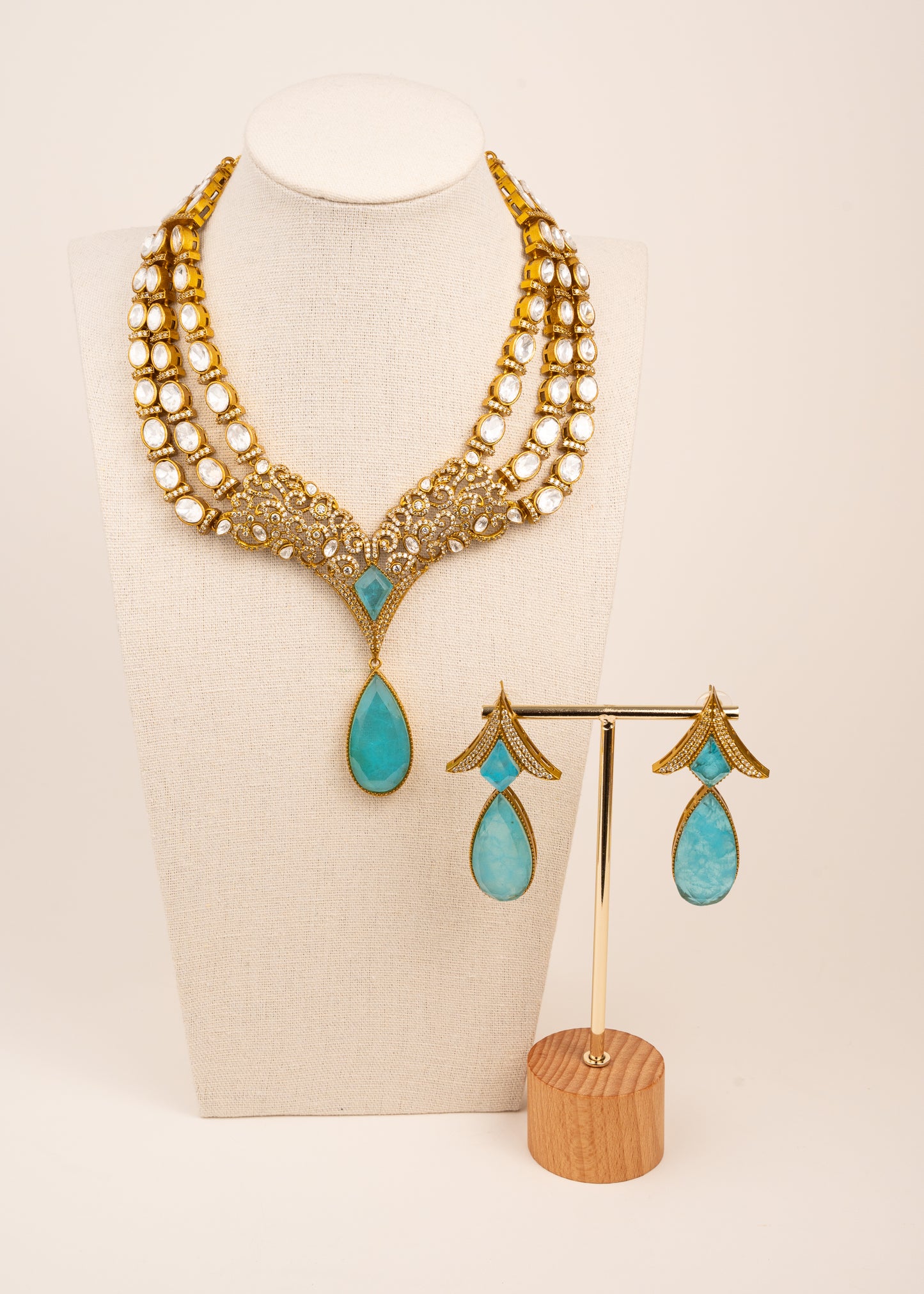 Premium Layered Kundan Necklace Set