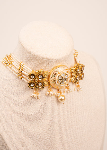 Heritage Meenakari Choker Necklace Set