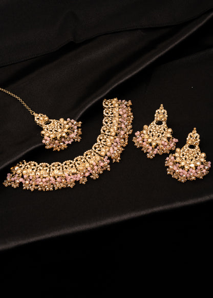 Antique Kundan Polki Necklace Set