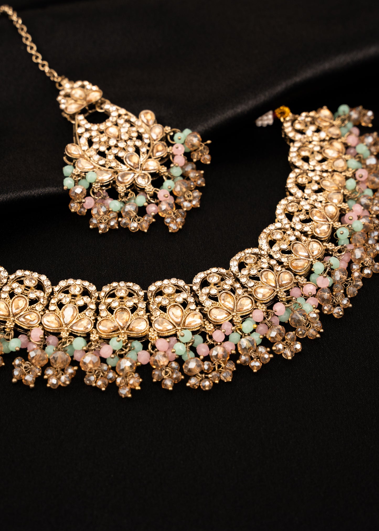 Antique Kundan Polki Necklace Set