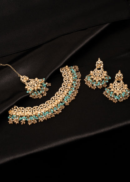 Antique Kundan Polki Necklace Set