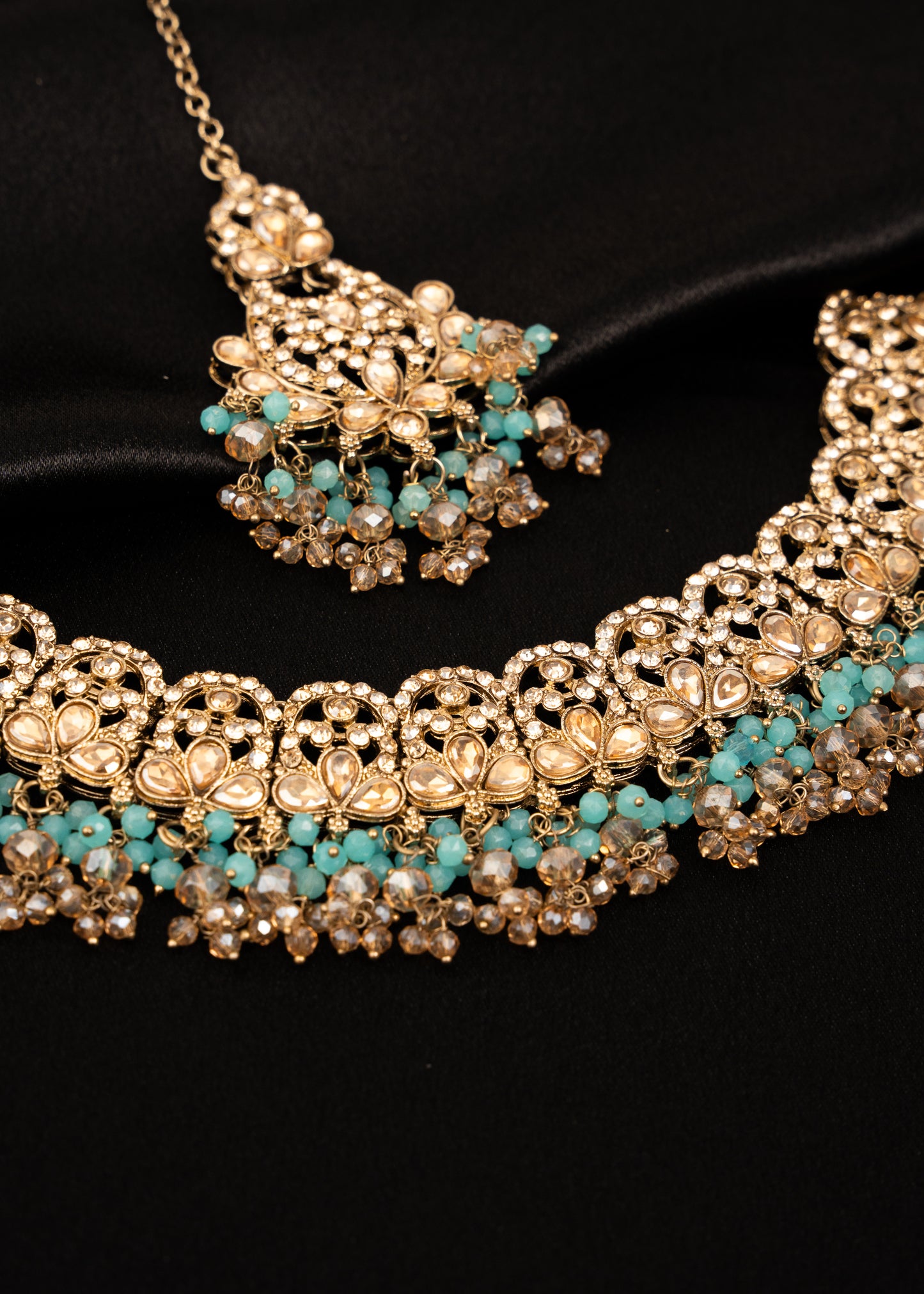 Antique Kundan Polki Necklace Set