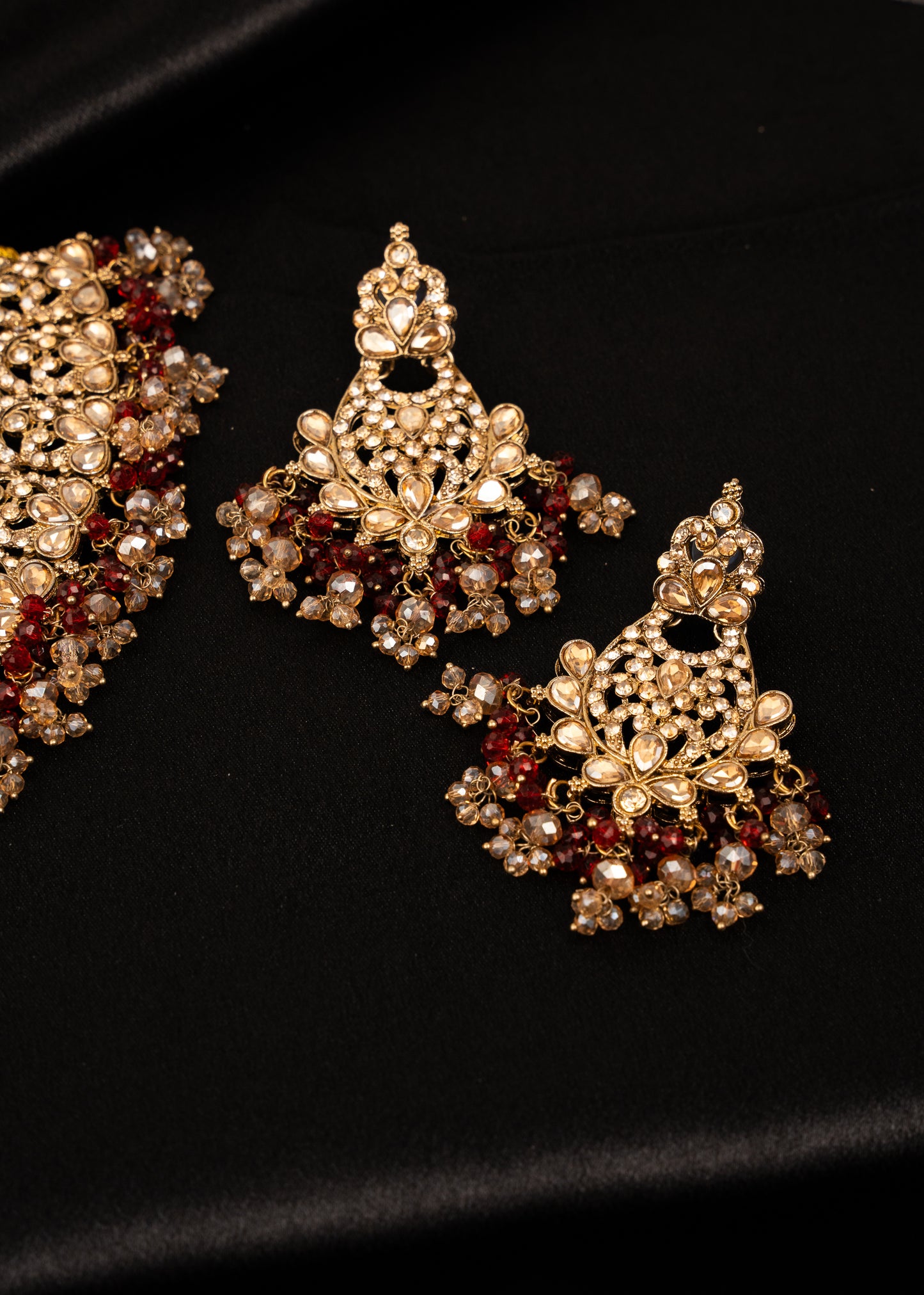 Antique Kundan Polki Necklace Set