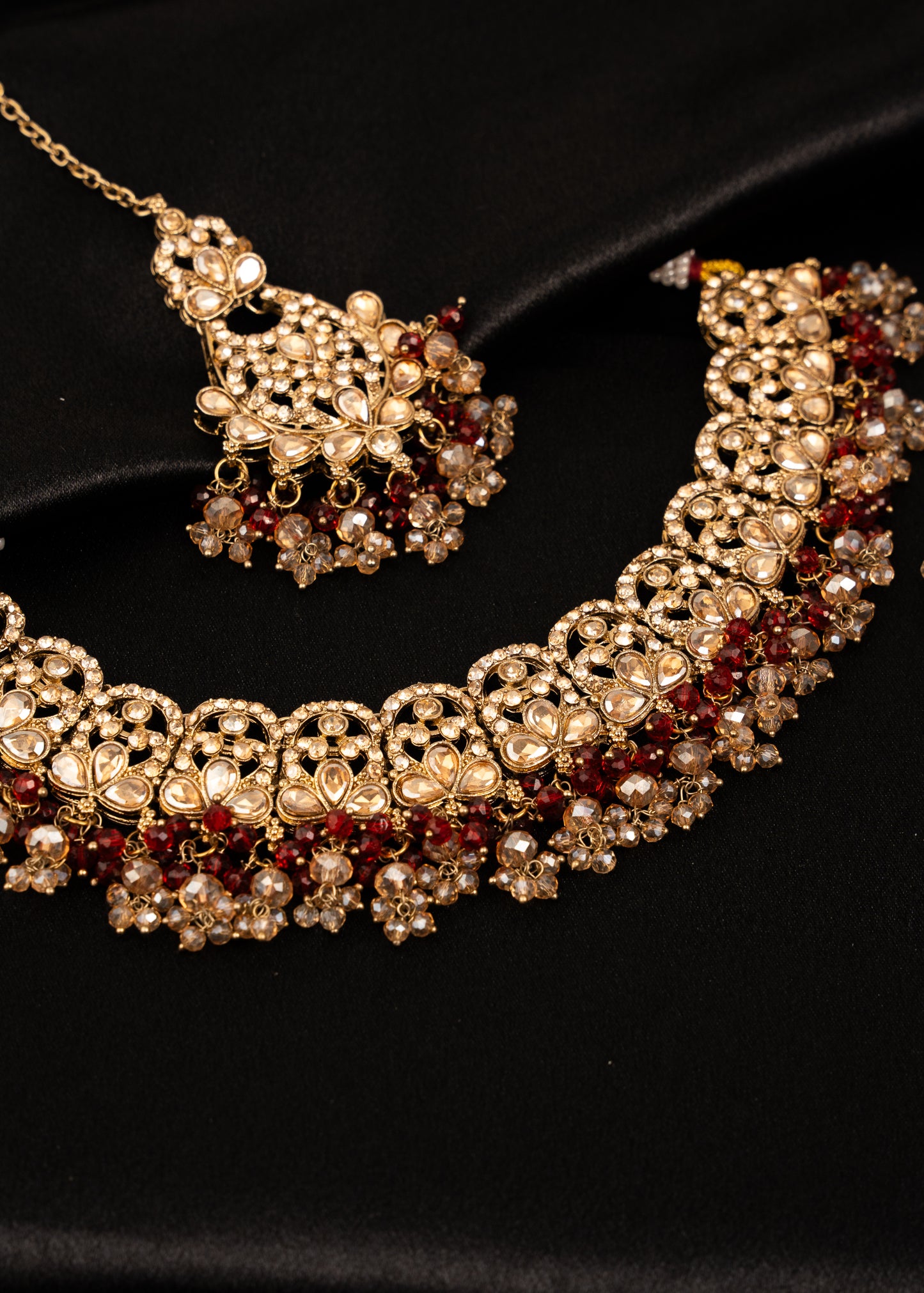 Antique Kundan Polki Necklace Set