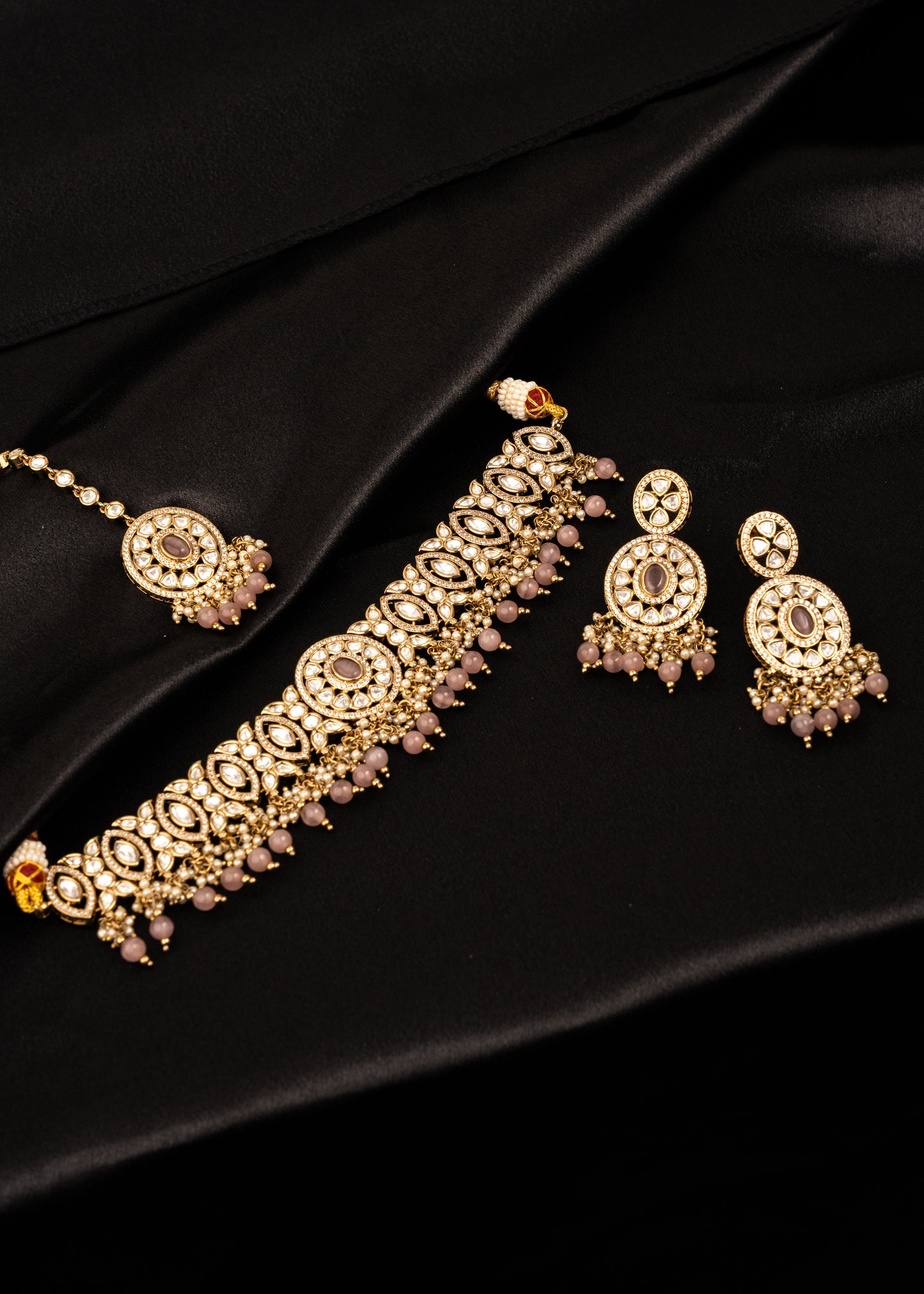 High Quality Antique Kundan Polki Necklace Set