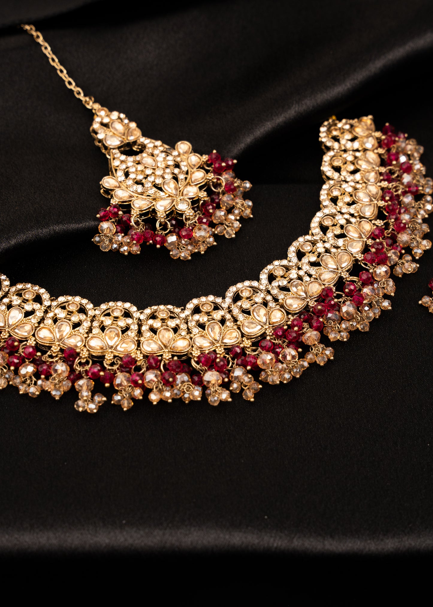 Antique Kundan Polki Necklace Set