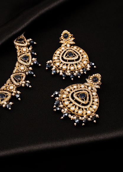 Antique Kundan Polki Necklace Set