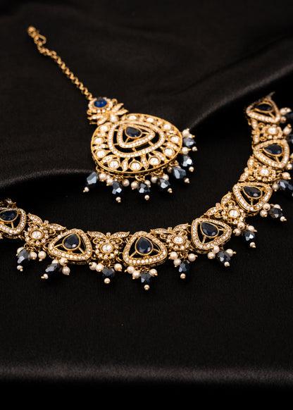 Antique Kundan Polki Necklace Set