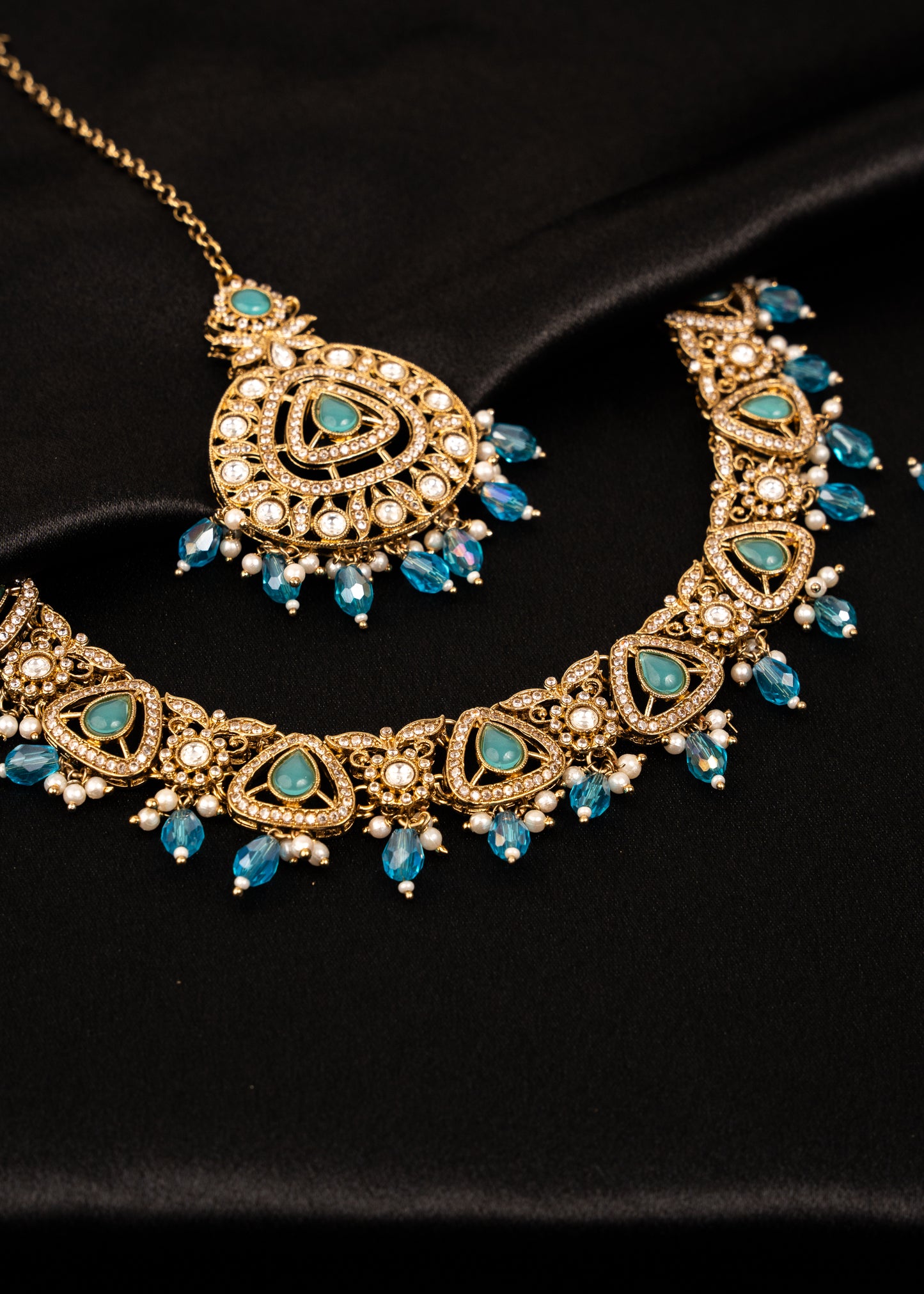 Antique Kundan Polki Necklace Set
