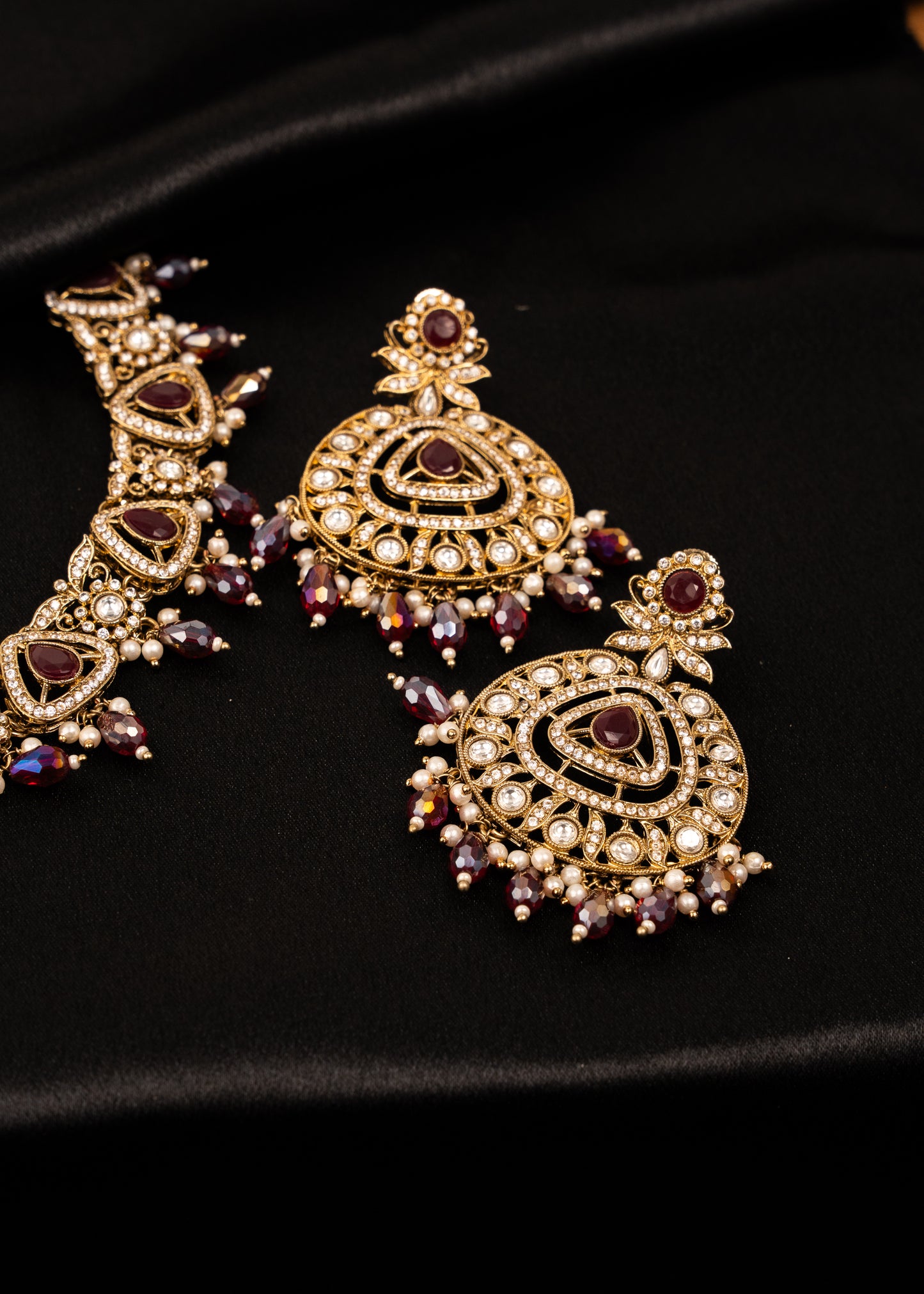 Antique Kundan Polki Necklace Set