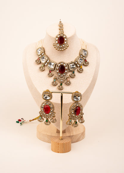 Premium Kundan Necklace Set