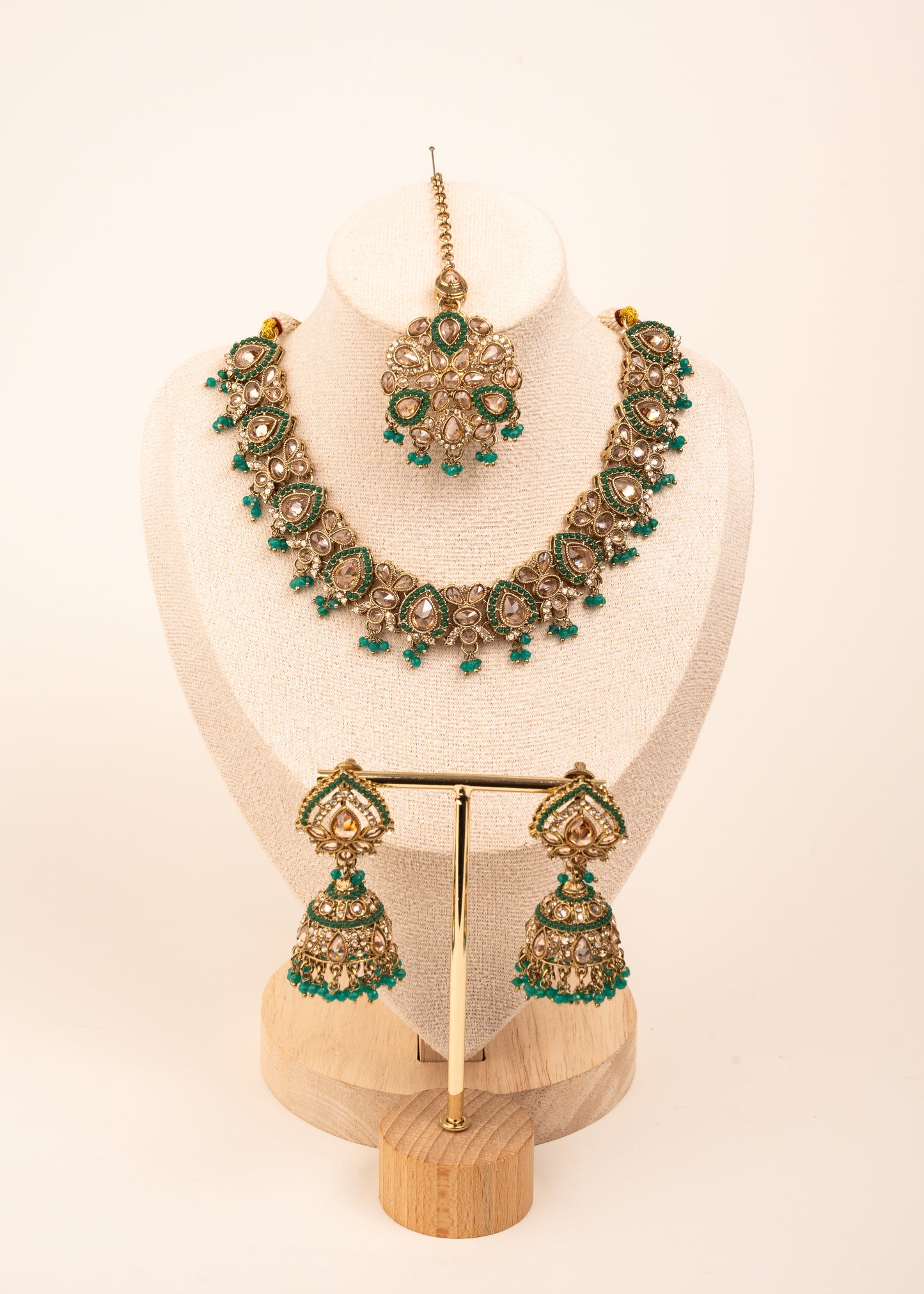 High Quallity Bridal Kundan Polki Nceklace Set