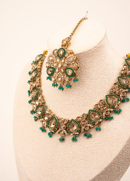 High Quallity Bridal Kundan Polki Nceklace Set
