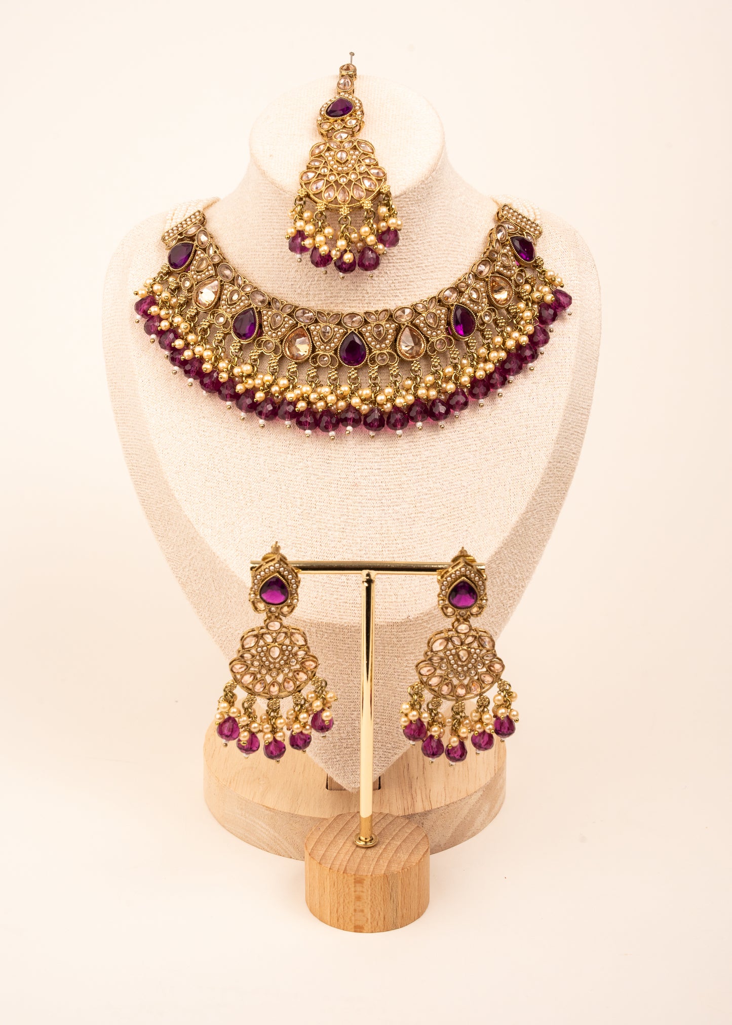 Luxury Antique Kundan Necklace Set