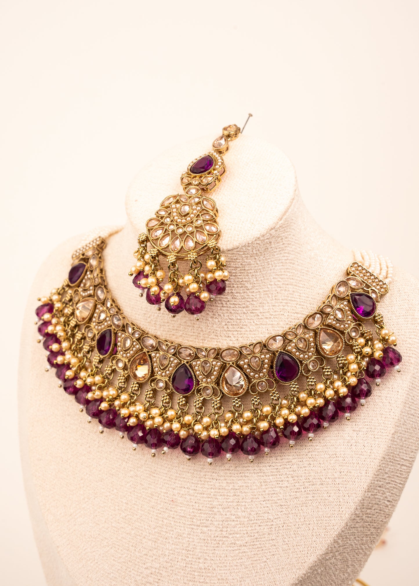 Luxury Antique Kundan Necklace Set