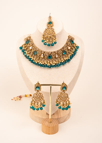Luxury Antique Kundan Necklace Set