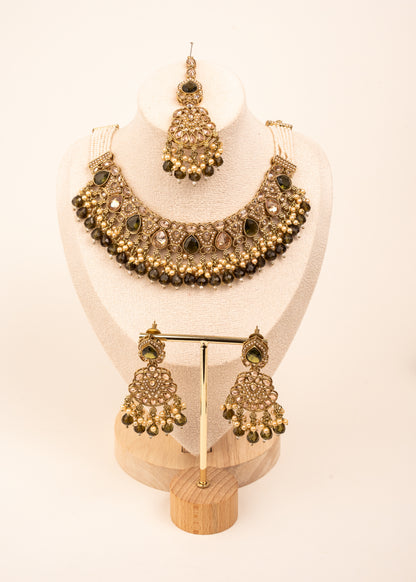 Luxury Antique Kundan Necklace Set