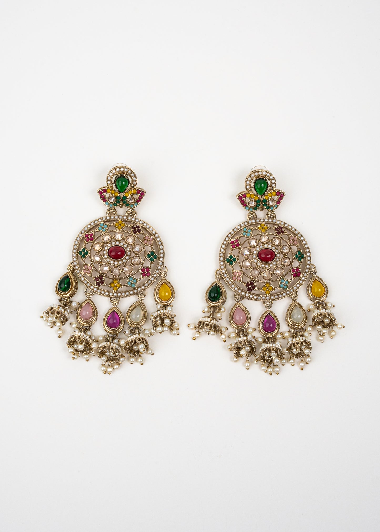 Multi-Colored Heritage Stone Earrings