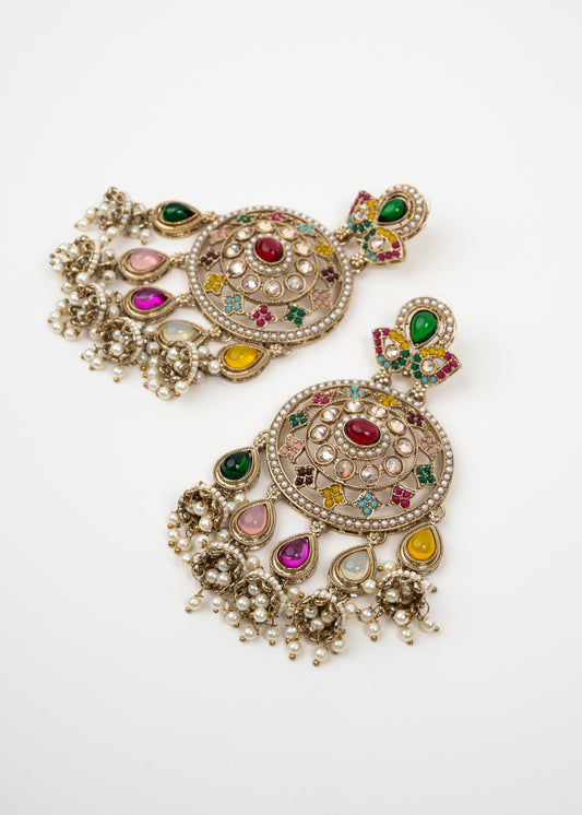 Multi-Colored Heritage Stone Earrings