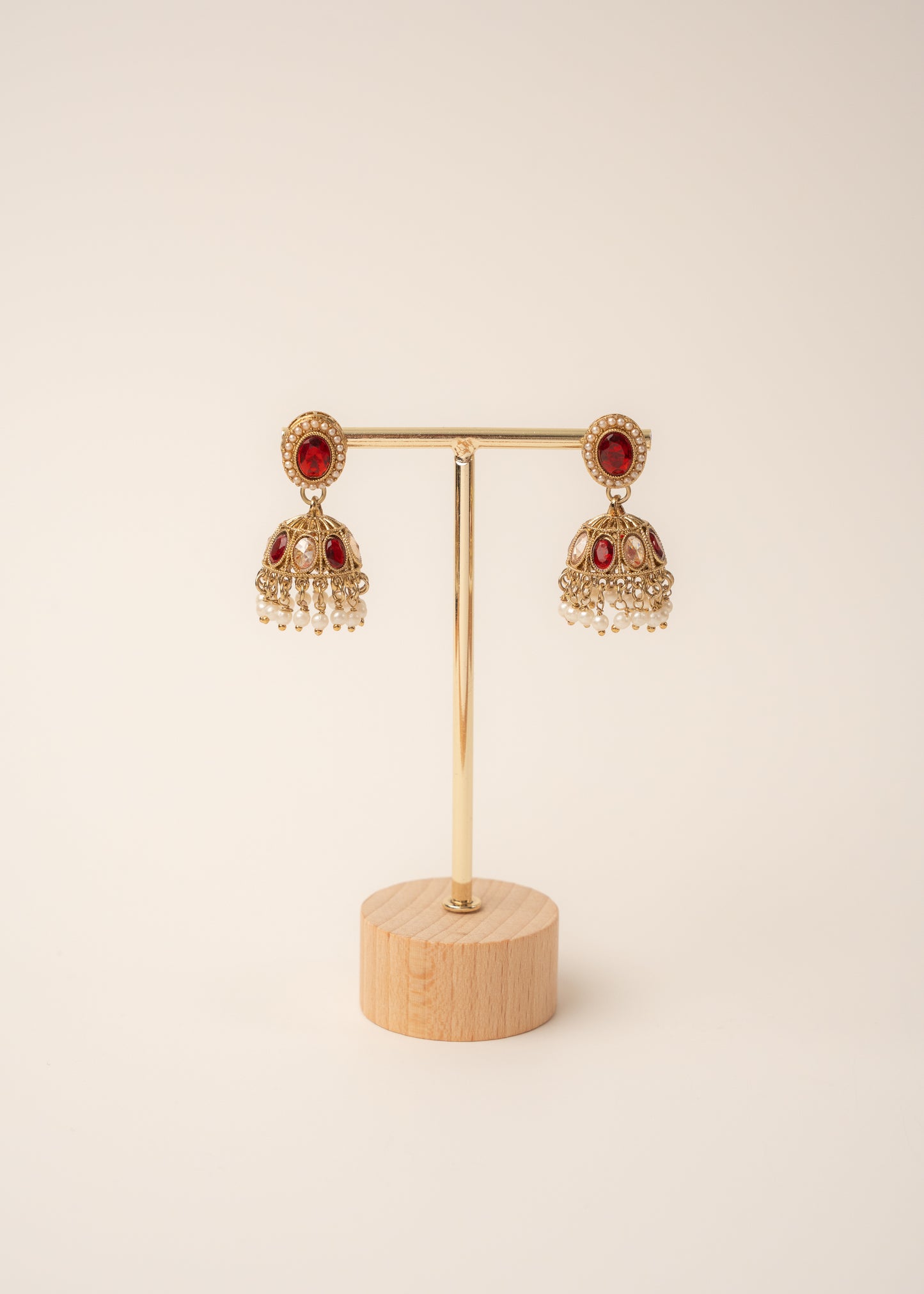 Maroon Glow Necklace Set