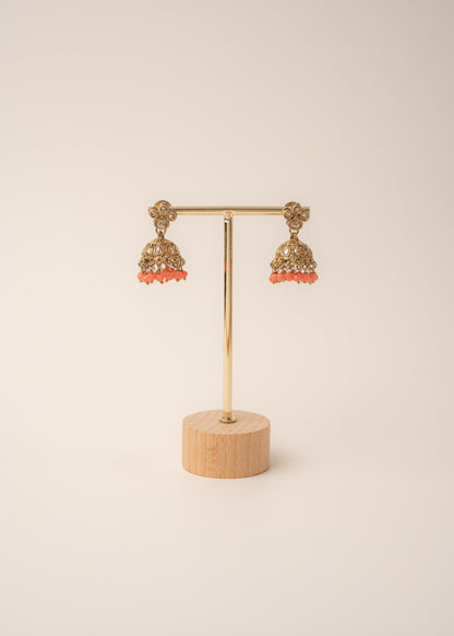 Crimson Glow Kundan Necklace Set