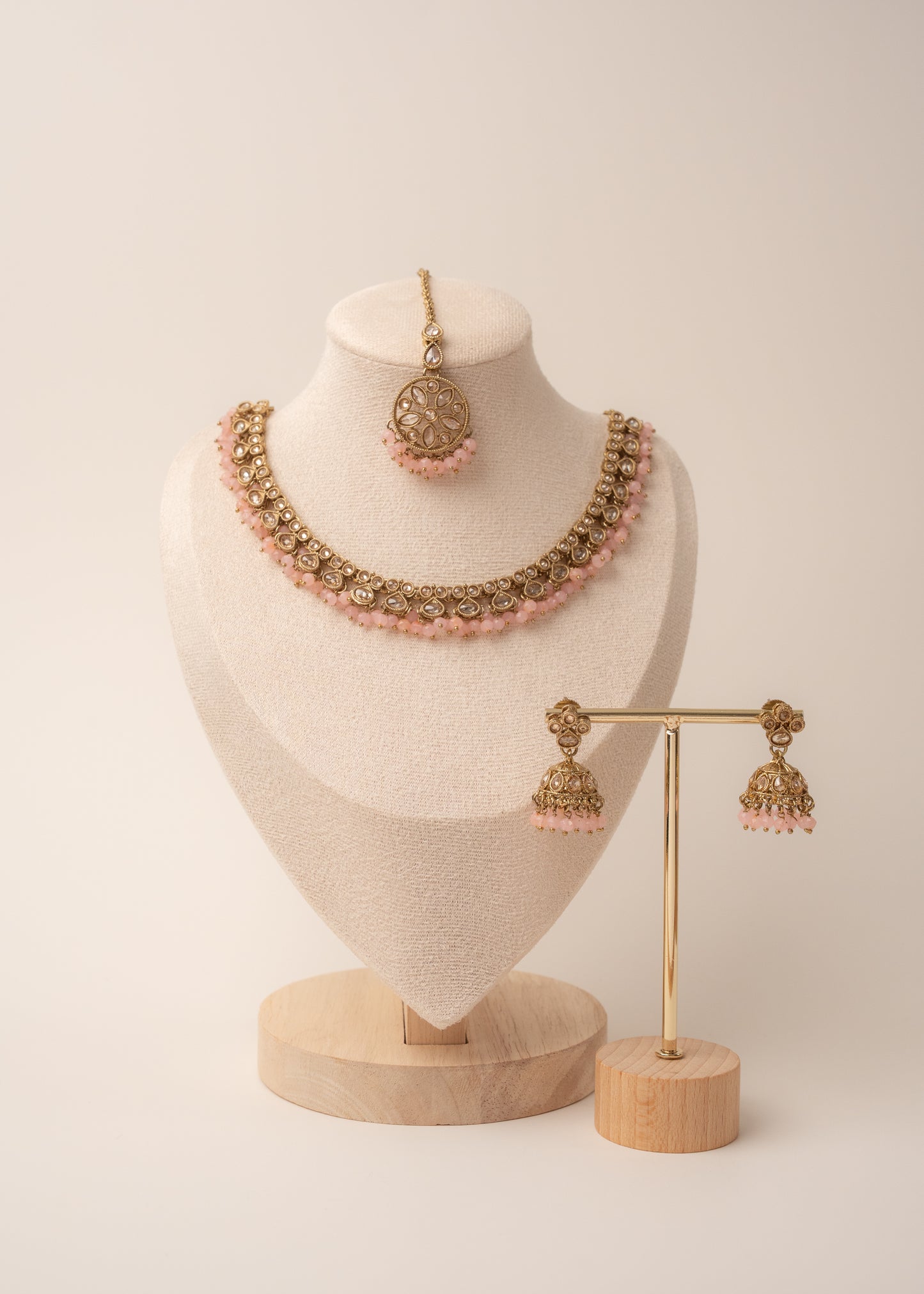 Blush Pink Heritage Necklace Set