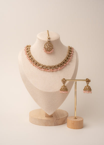 Blush Pink Heritage Necklace Set