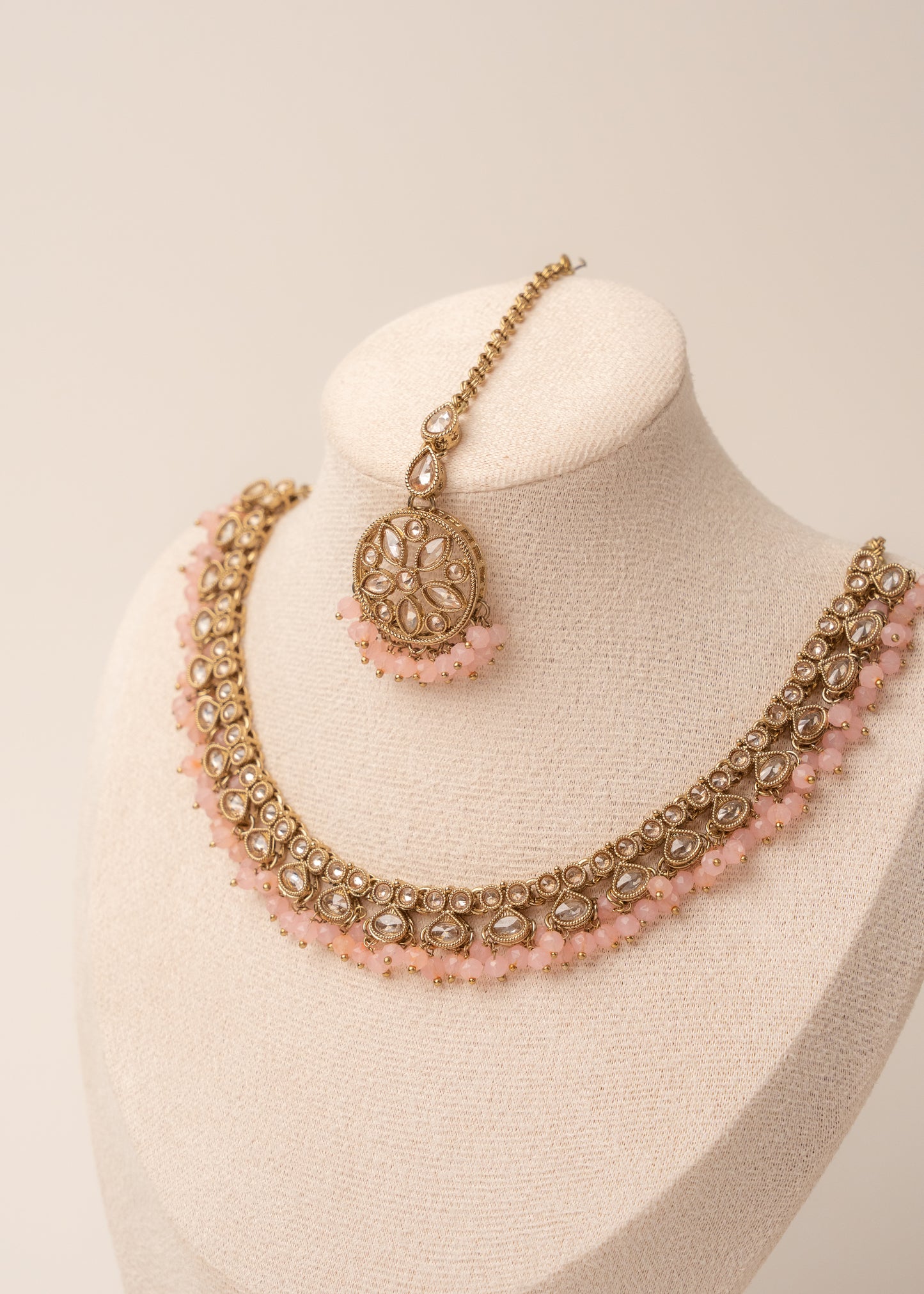 Blush Pink Heritage Necklace Set