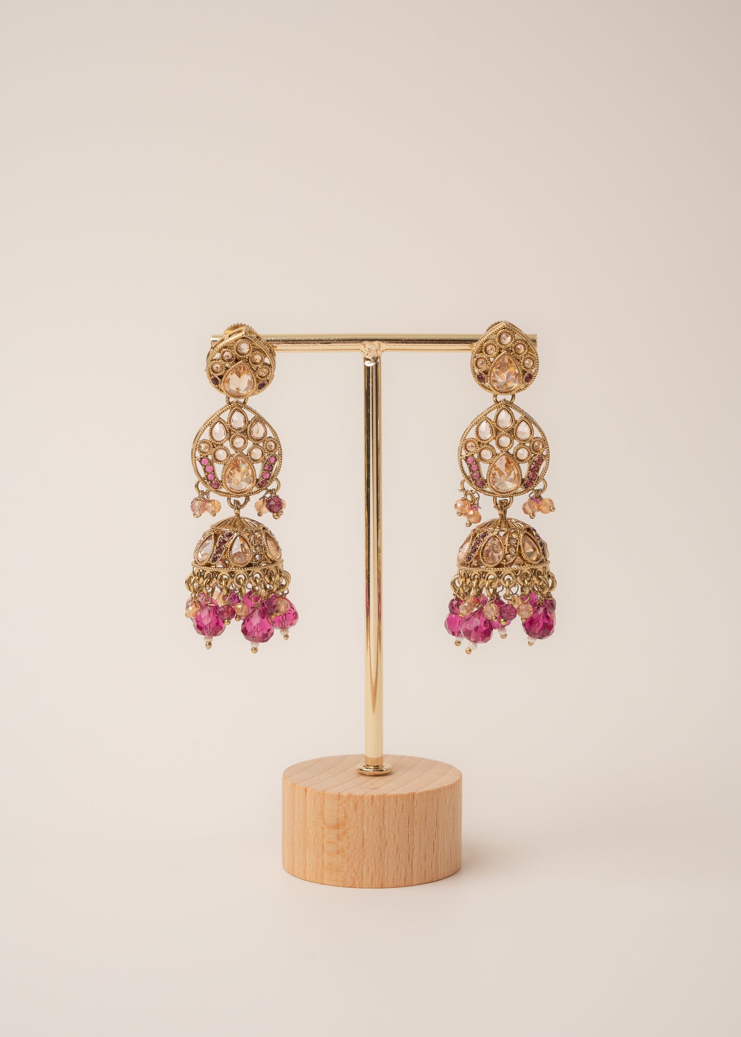 Roseberry Charm Kundan Necklace Set