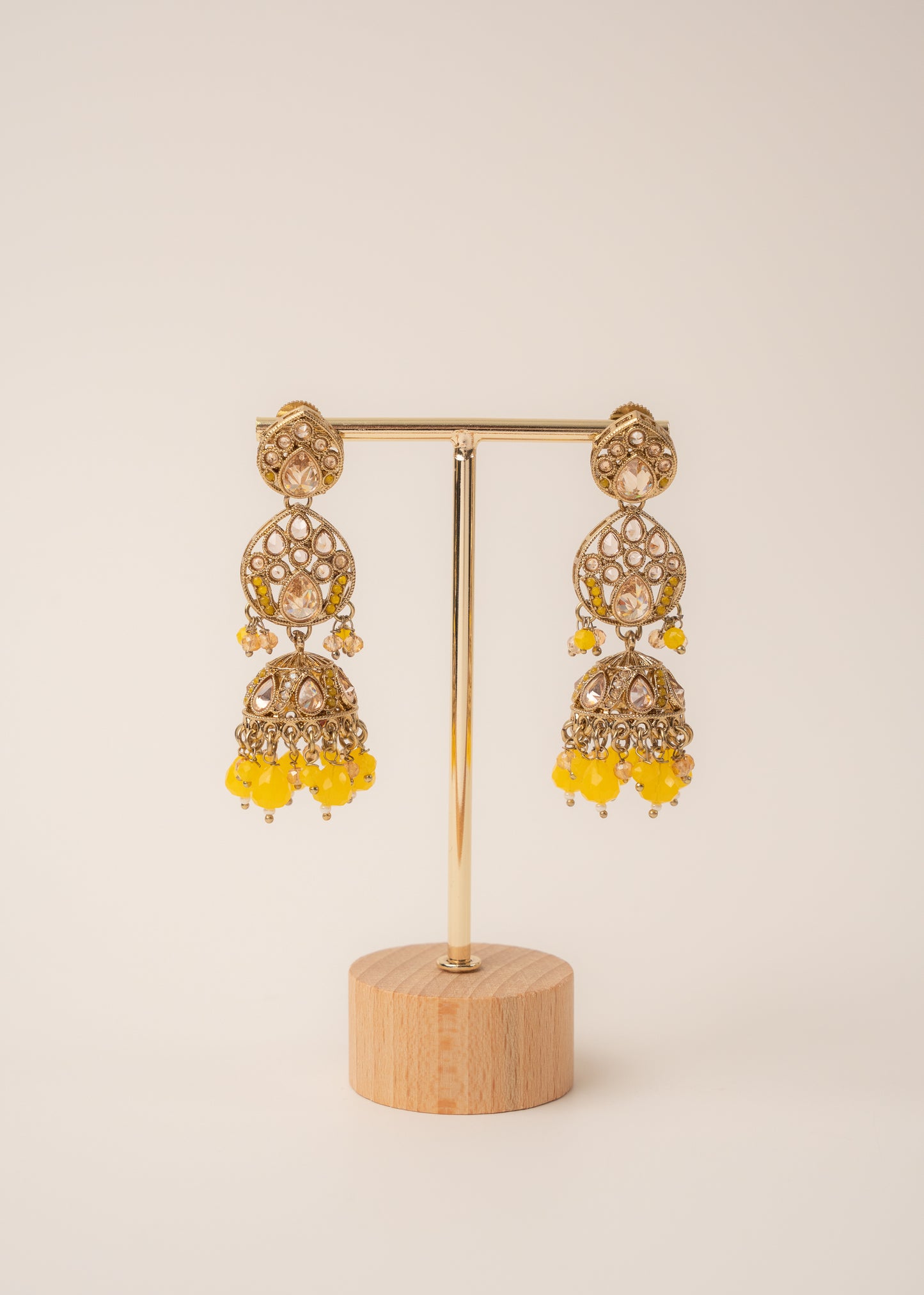 Sunshine Glow Kundan Necklace Set