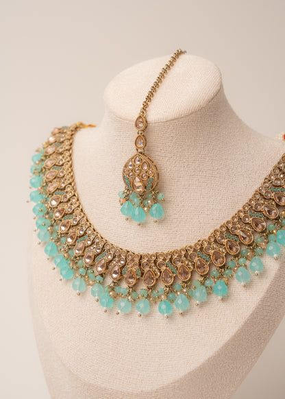 Aqua Mist Royalty Necklace Set