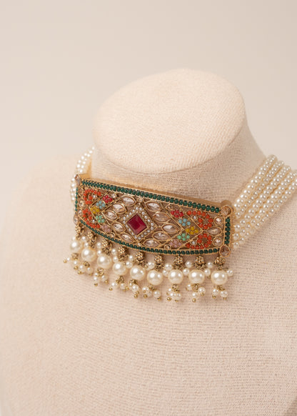 Pearl Multy Grace Choker Set