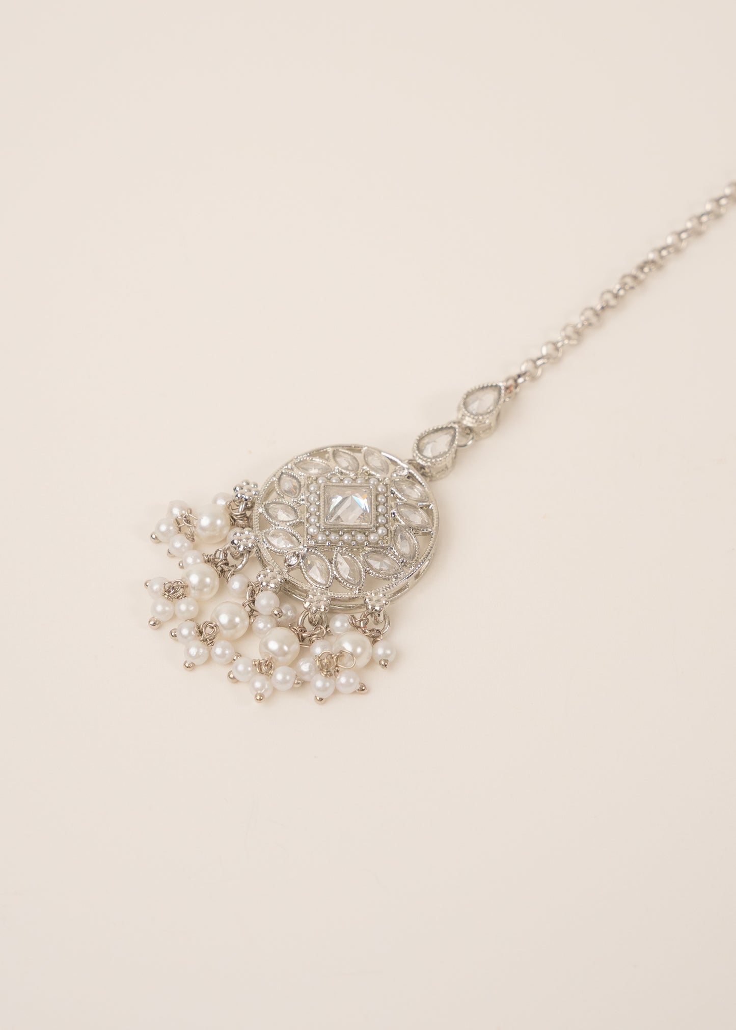 Silver Frost Crystal Choker Set