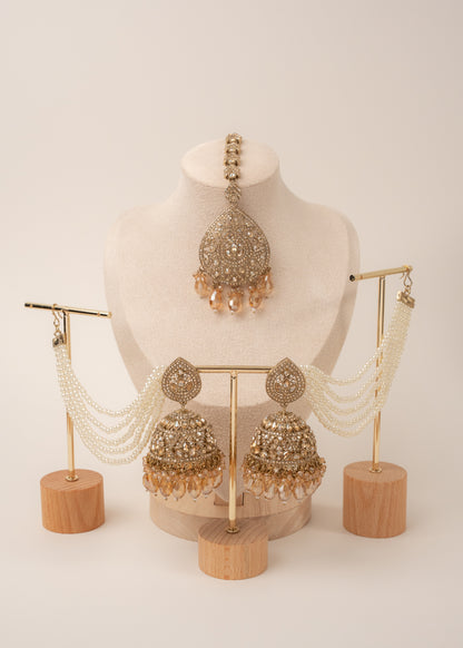 Champagne Glow Bridal Set