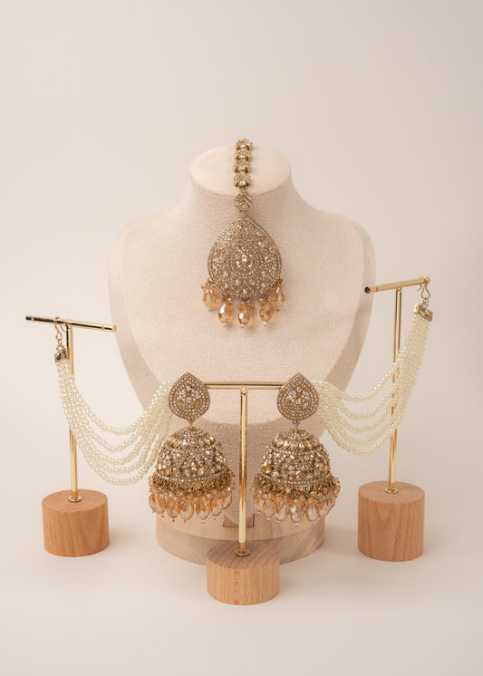 Champagne Glow Bridal Set
