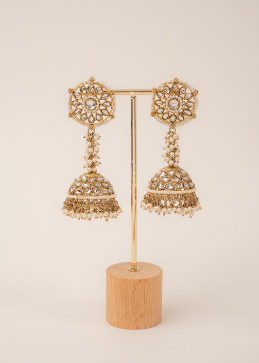 Antique Dome Jhumka Earrings